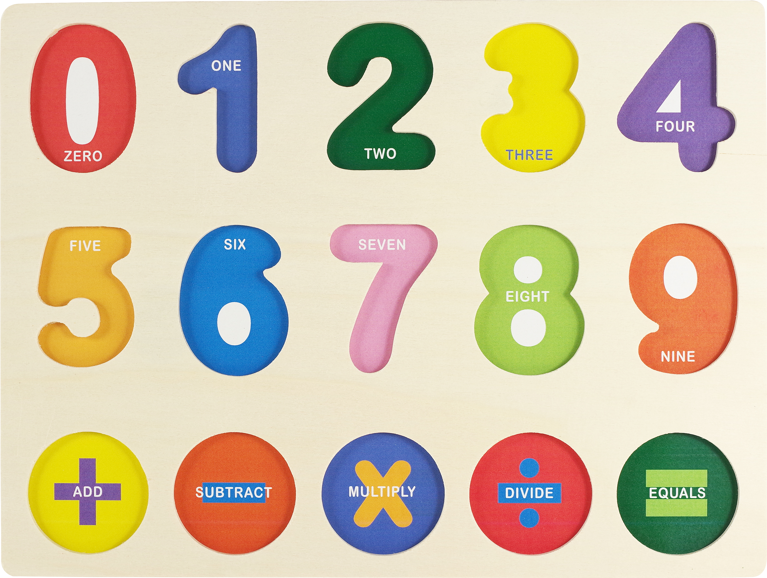 Wooden Puzzle - Numbers