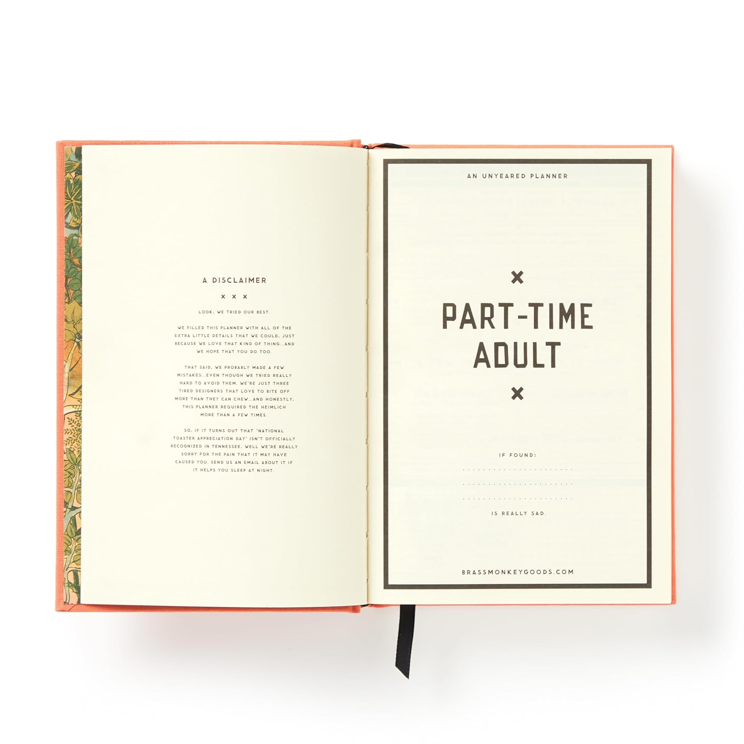 Part-Time Adult Undated Daily Planner Hardcover – Organizer - 3