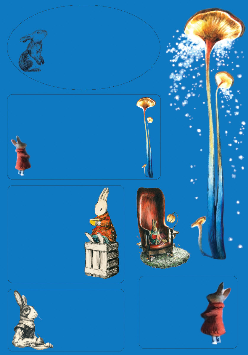 Cosmic Rabbit Writing Paper Set - 4
