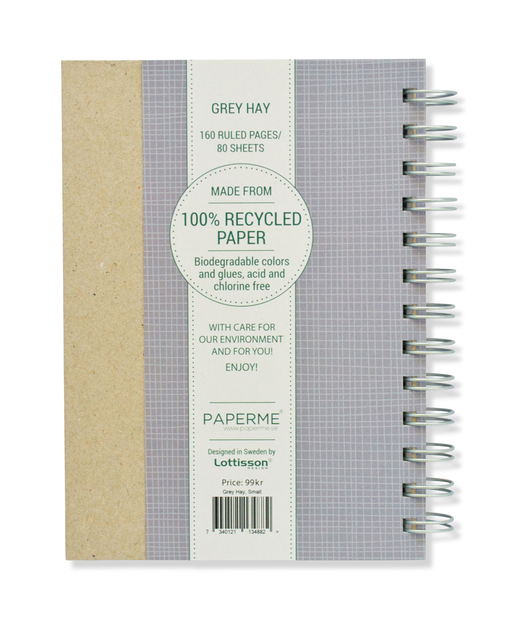 Grey Hay, Spiral Bound Notebook, 80 sheets - 2