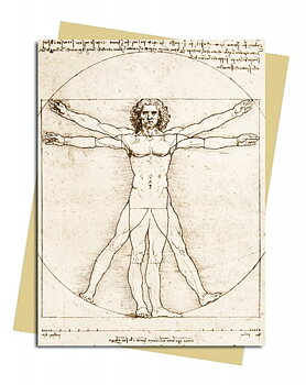 Leonardo Da Vinci: Vitruvian Man , Greeting Card