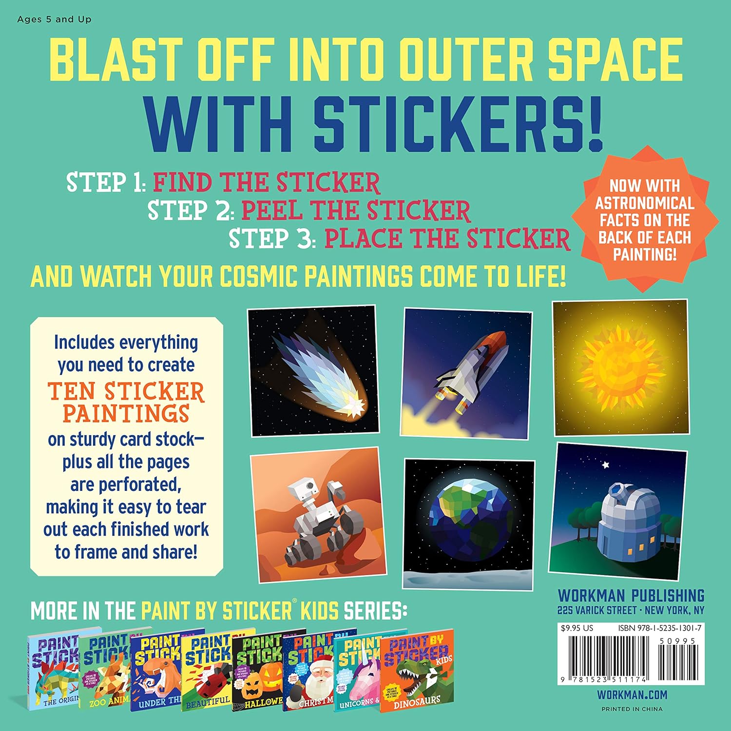 Paint by Sticker Kids: Outer Space - 7