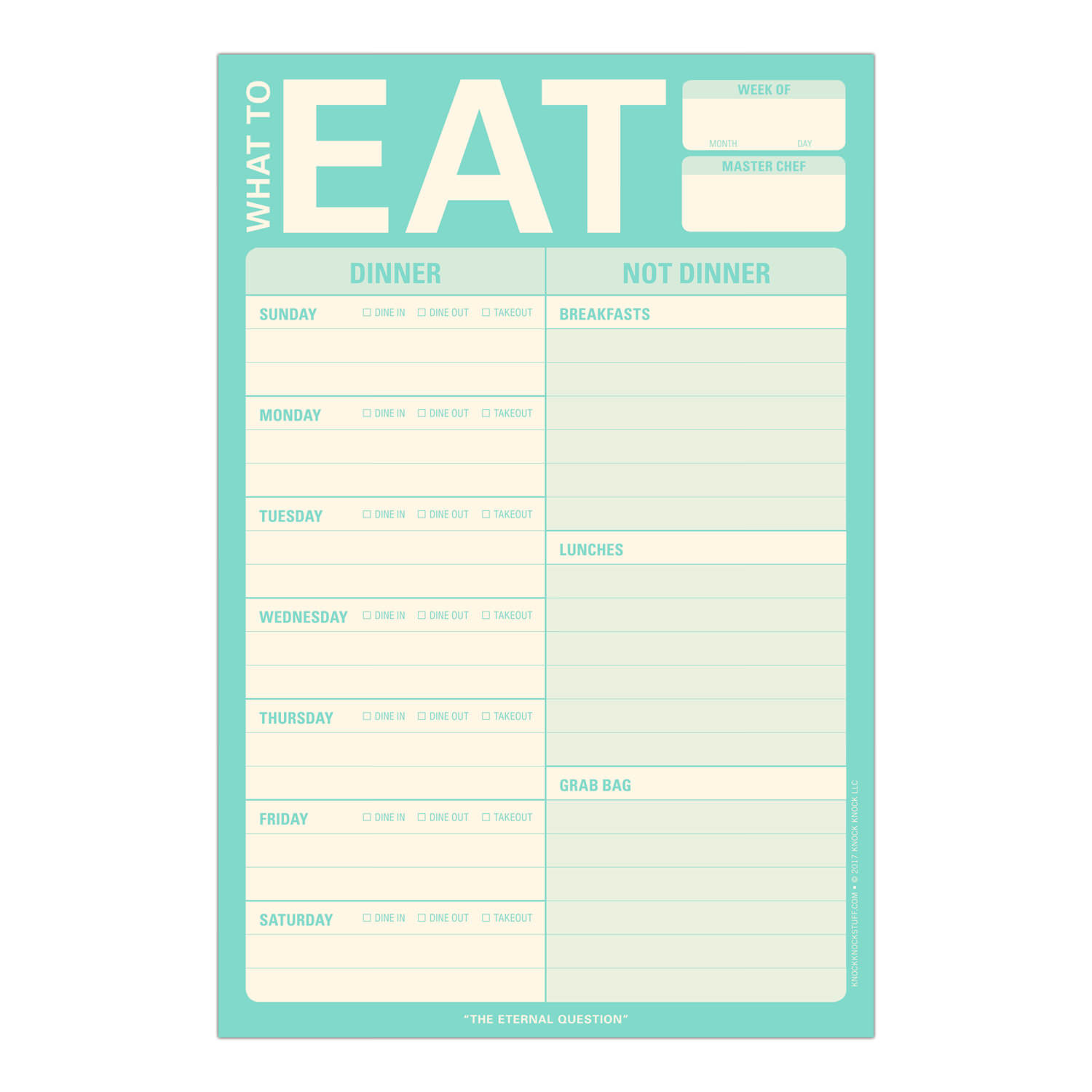 What to Eat Pad (Mint Green) - 2