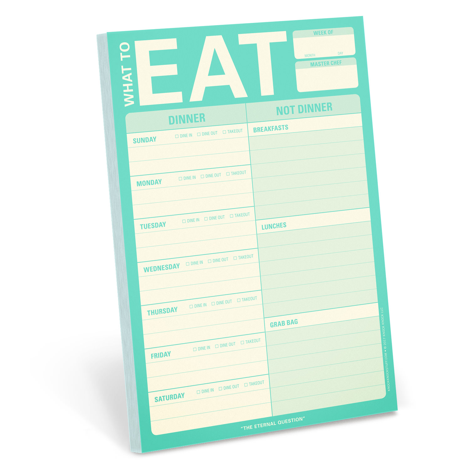 What to Eat Pad (Mint Green)