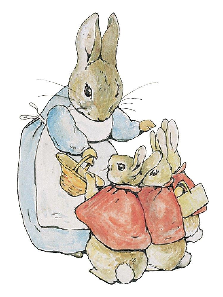 Mrs Rabbit minicard
