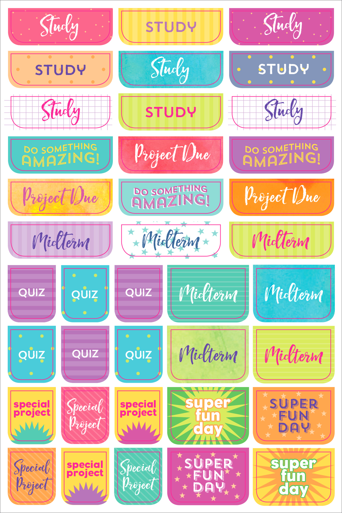 Essentials Planner Stickers Student - 8