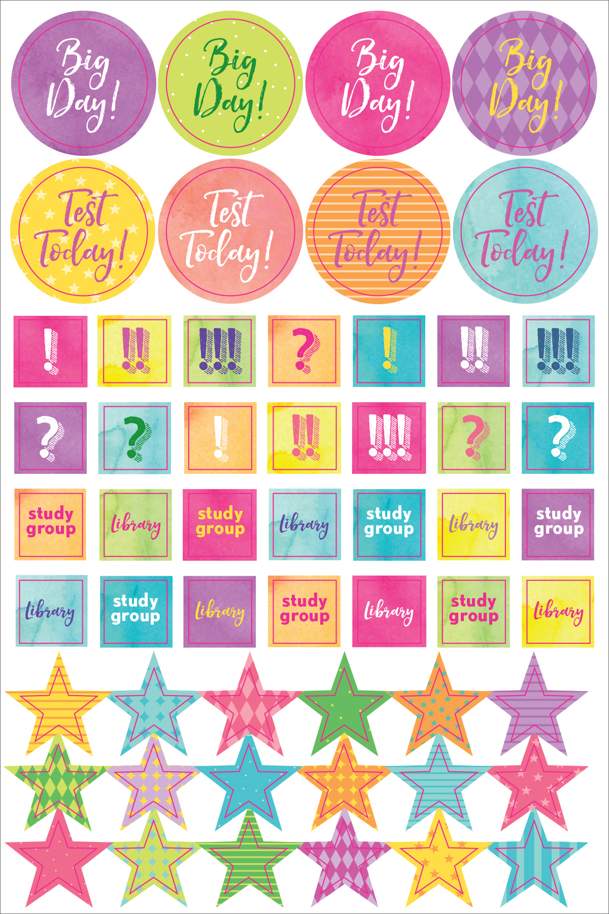 Essentials Planner Stickers Student - 12