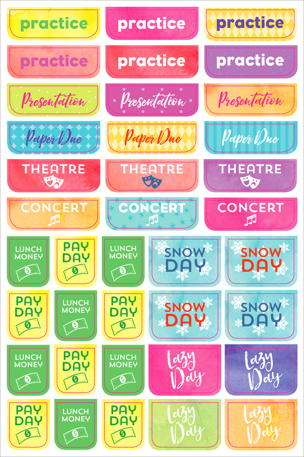 Essentials Planner Stickers Student - 7