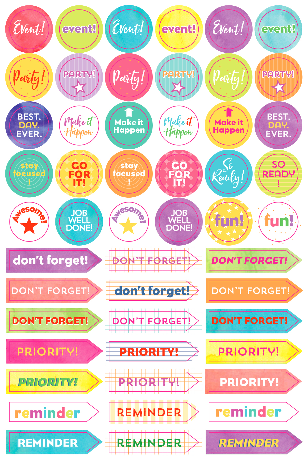 Essentials Planner Stickers Student - 4
