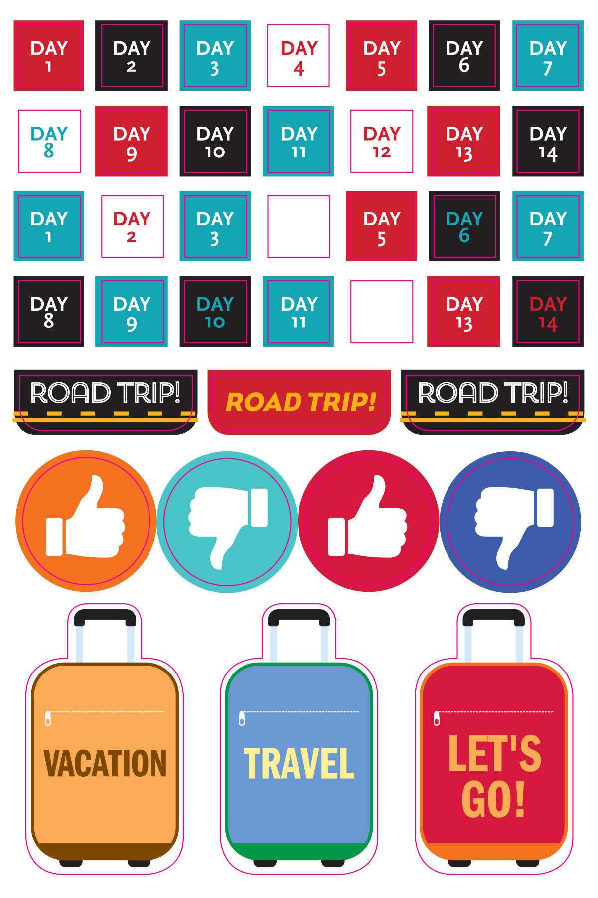 Essentials Planner Stickers Travel - 10