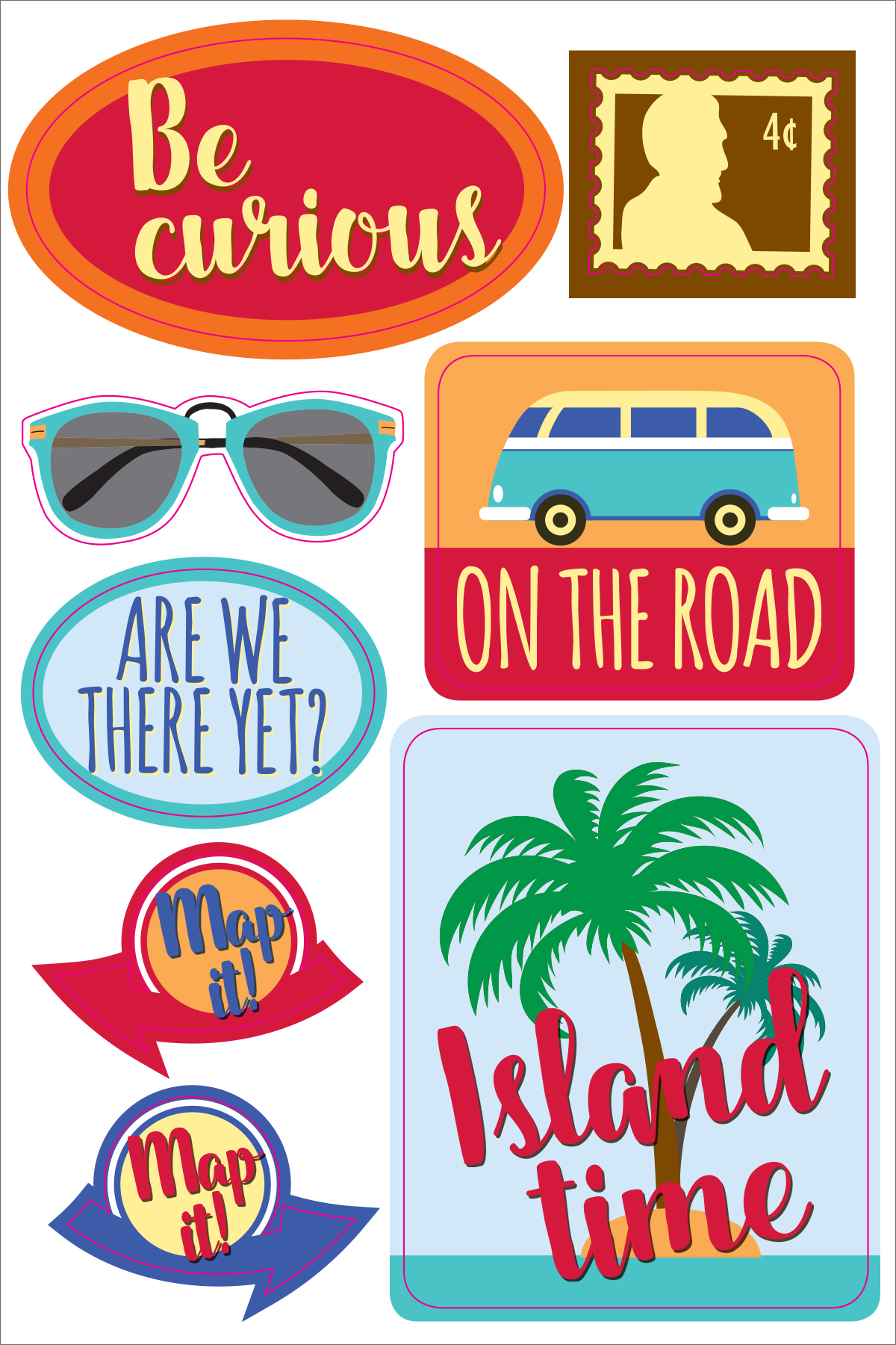 Essentials Planner Stickers Travel - 3