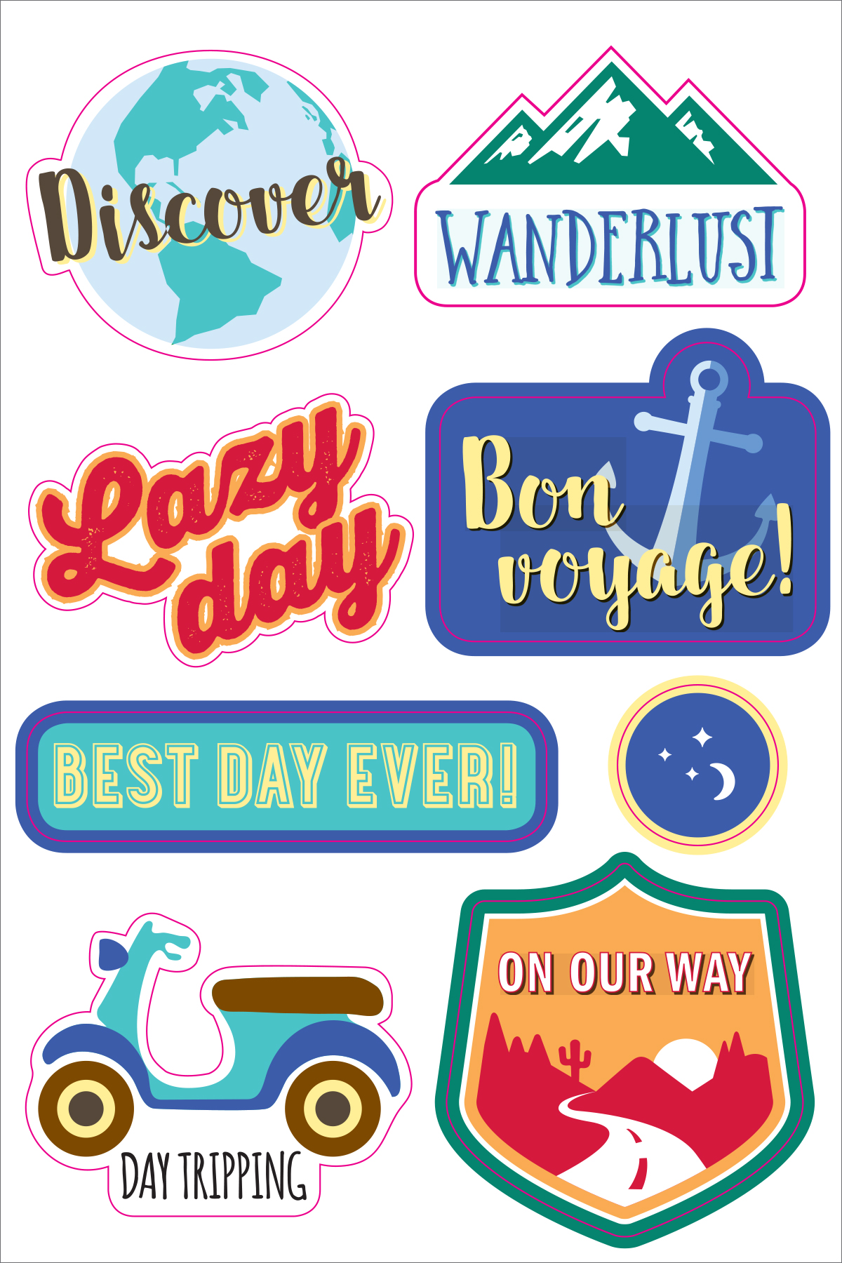 Essentials Planner Stickers Travel - 4