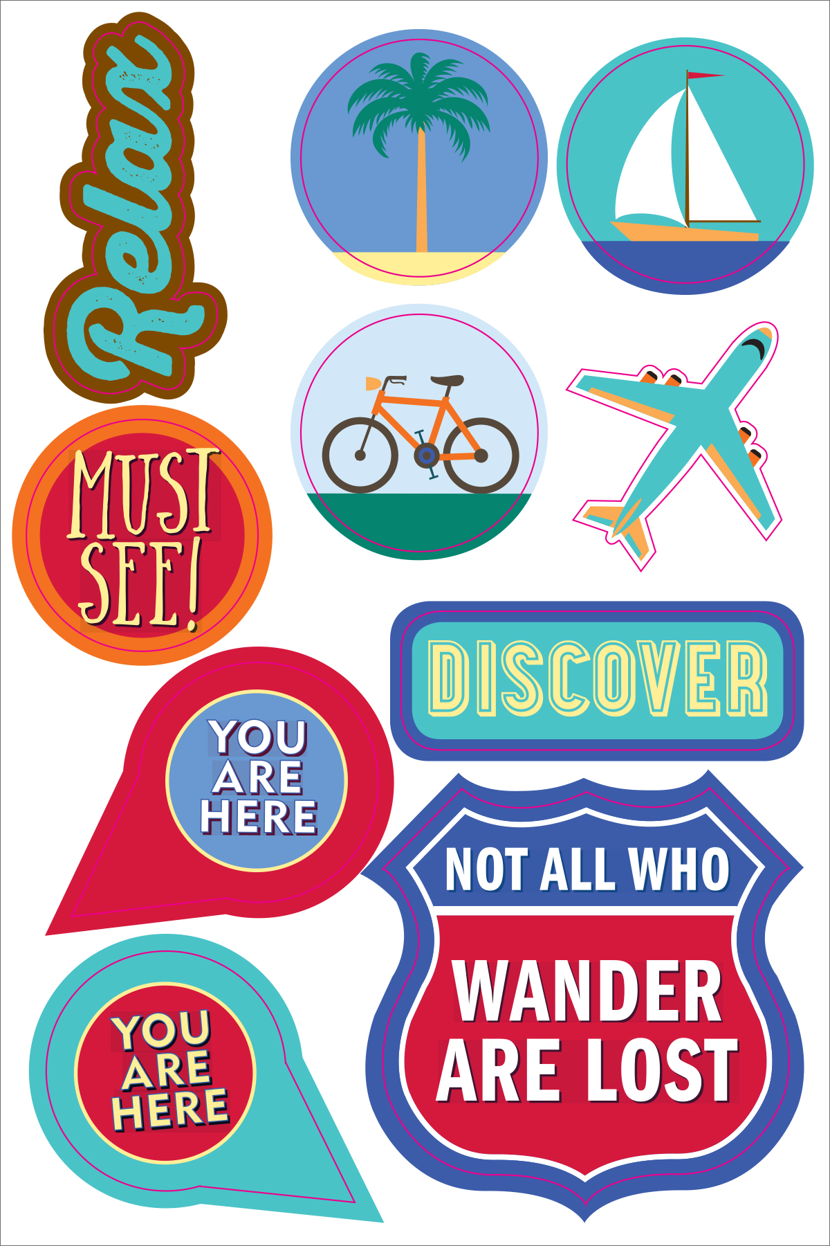 Essentials Planner Stickers Travel - 7