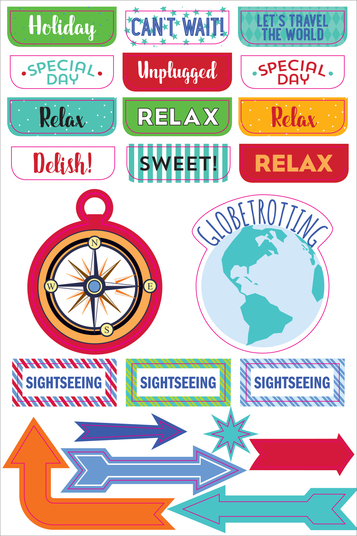Essentials Planner Stickers Travel - 5
