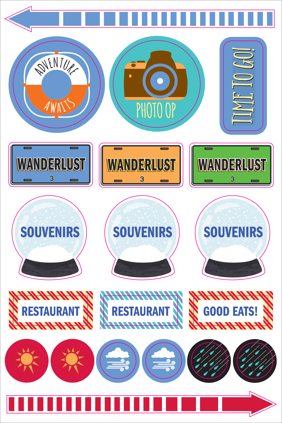 Essentials Planner Stickers Travel - 12