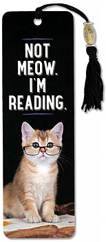 Beaded Bookmark, Not Meow. I'm Reading.