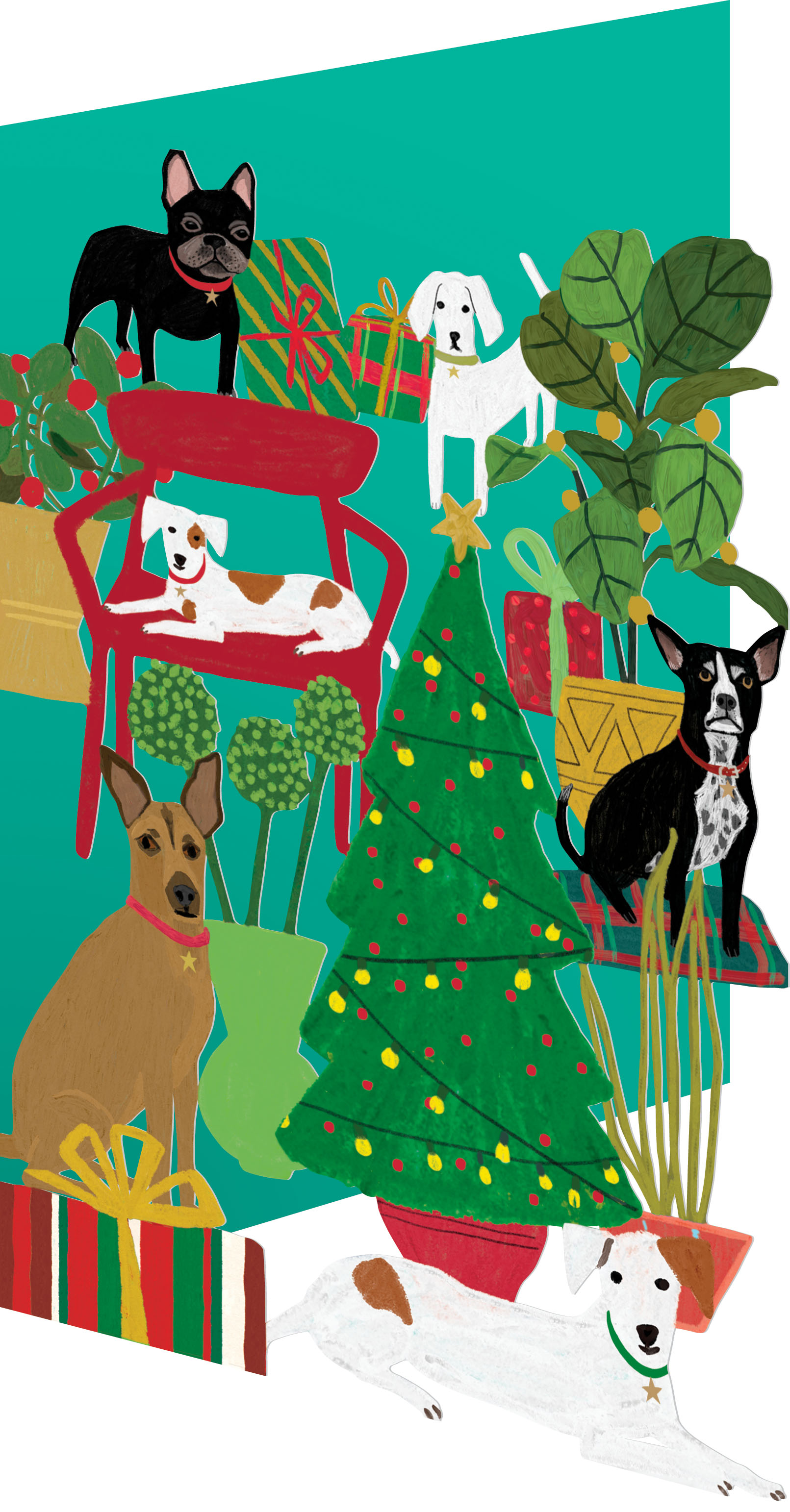 Shaggy Dogs, Lasercut Card