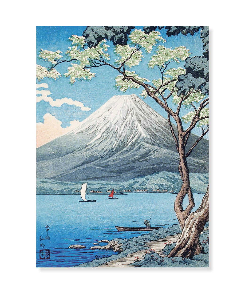 Mount Fuji from Lake Yamanaka, Vykort