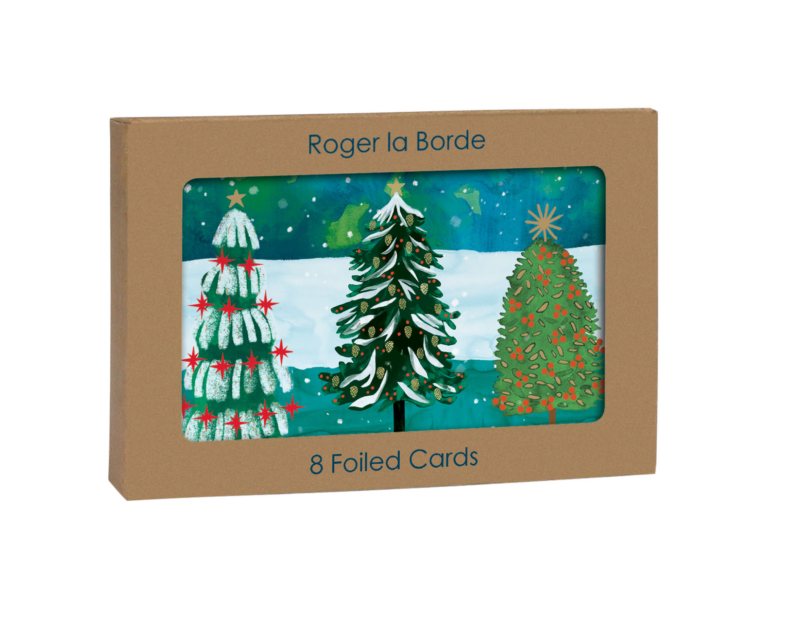 Wild Winter Forest, Petite Card Kraft Box