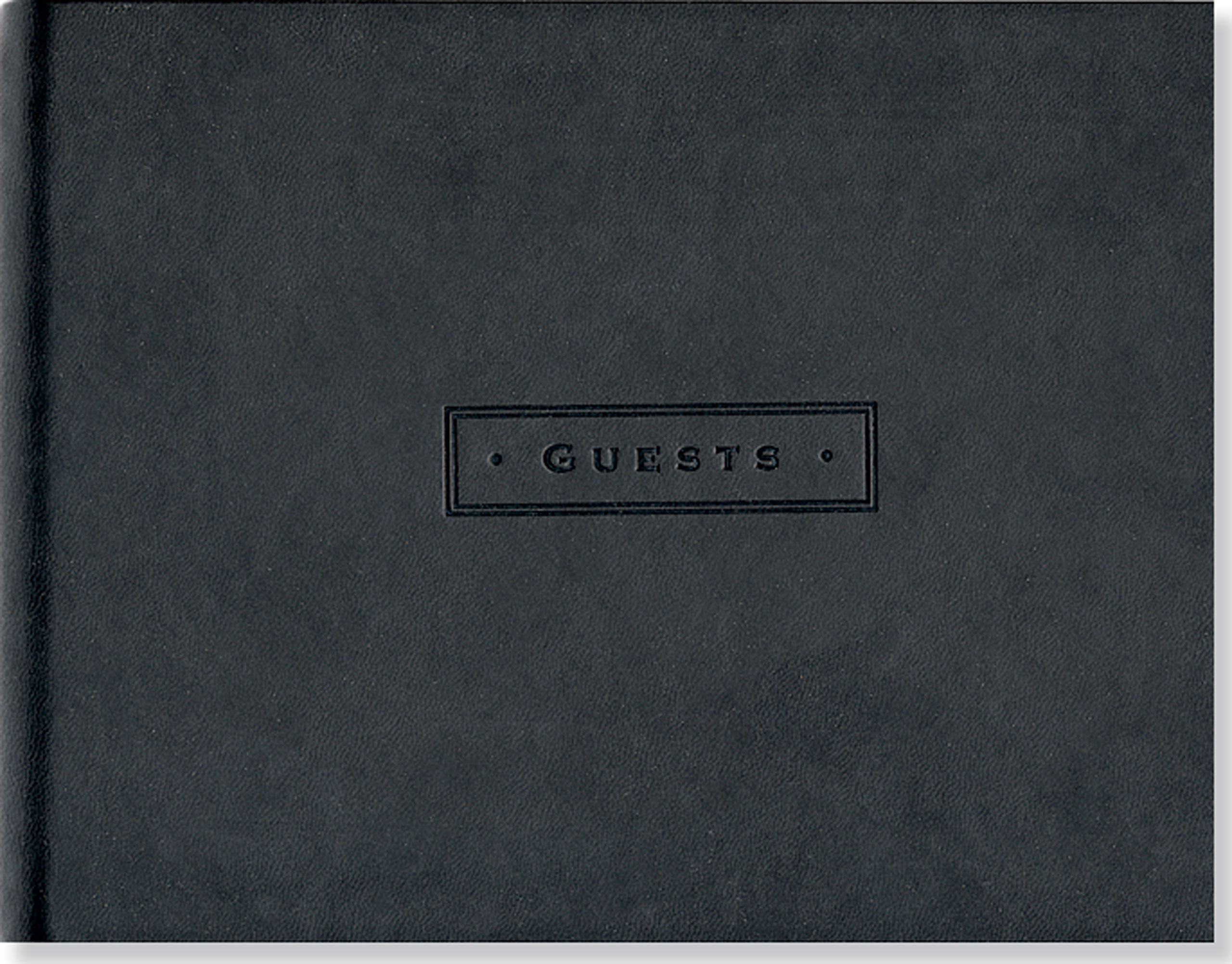 Guest Book, Classic Black Artisan
