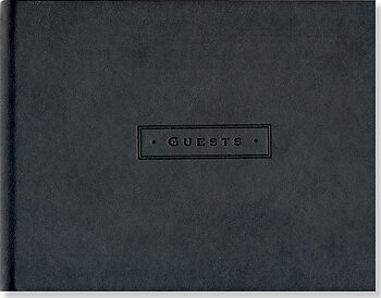 Guest Book, Classic Black Artisan