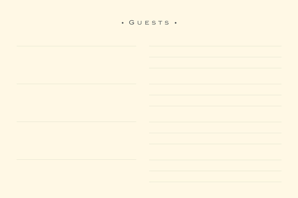 Guest Book, Classic Black Artisan - 2