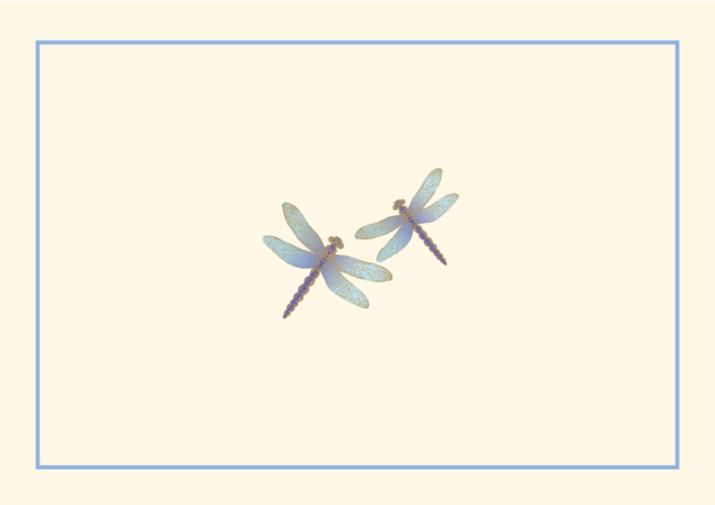 Notecards, Blue Dragonflies