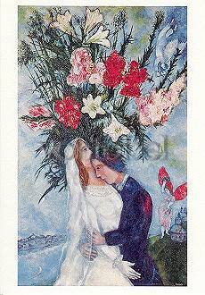 Bride and Groom (1927), Marc Chagall