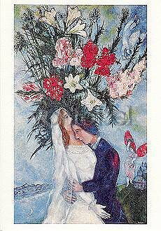 Bride and Groom (1927), Marc Chagall