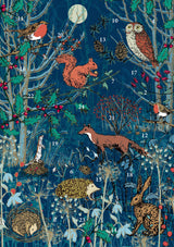 Winter's Tale Animals, Advent Calendar Card - 2