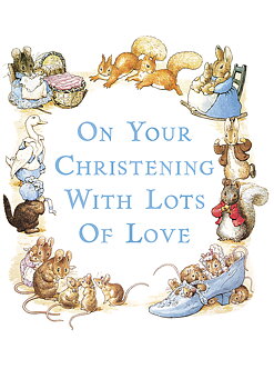 Blue Christening, Greeting Card