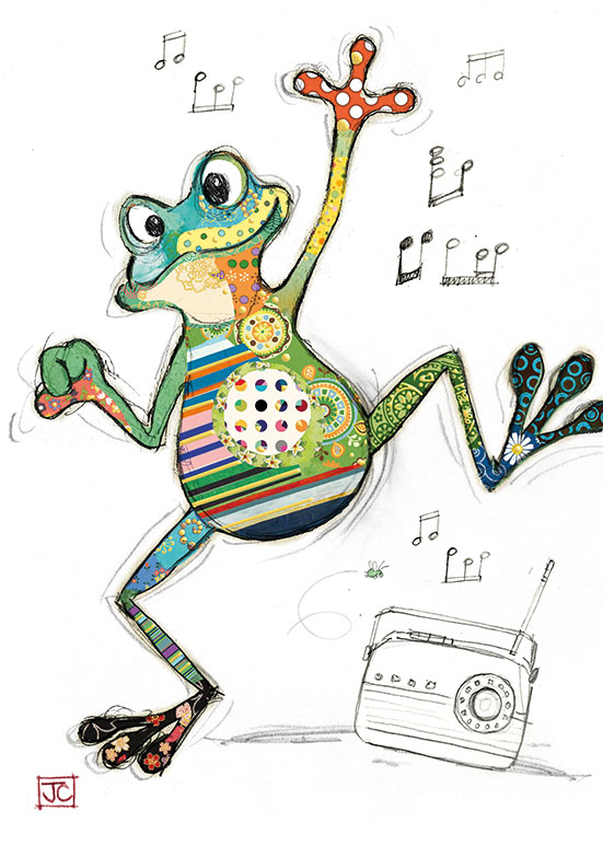 Freddy Frog, Greeting Card