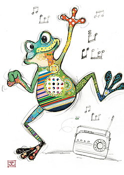 Freddy Frog, Greeting Card