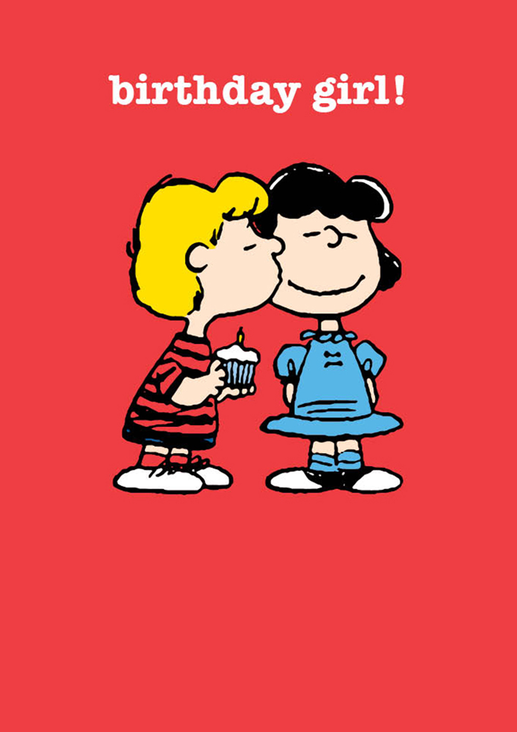 Snoopy birthday girl, Greeting Card