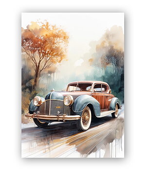 Vintage Car, Greeting Card