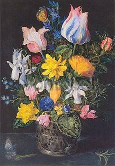 Bruegel/Flower Still-Life, Greeting Card