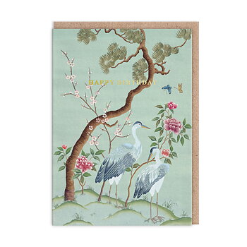 Heron Landscape, Greeting Card