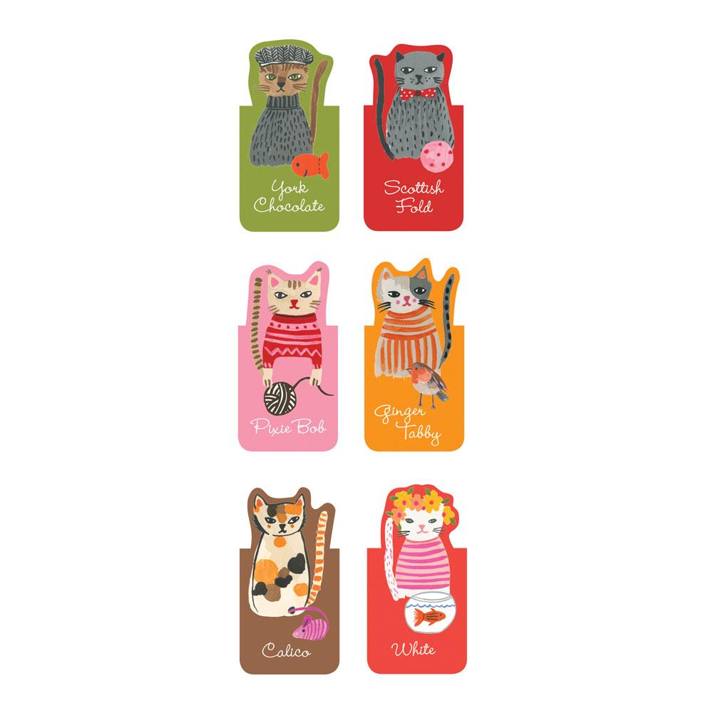 Cool Cats Magnetic Bookmarks - 2