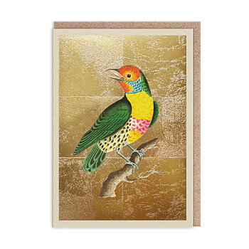 Lemon Throated Barbet Greeting Card