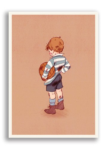 Football, Belle & Boo Playtime Postcards