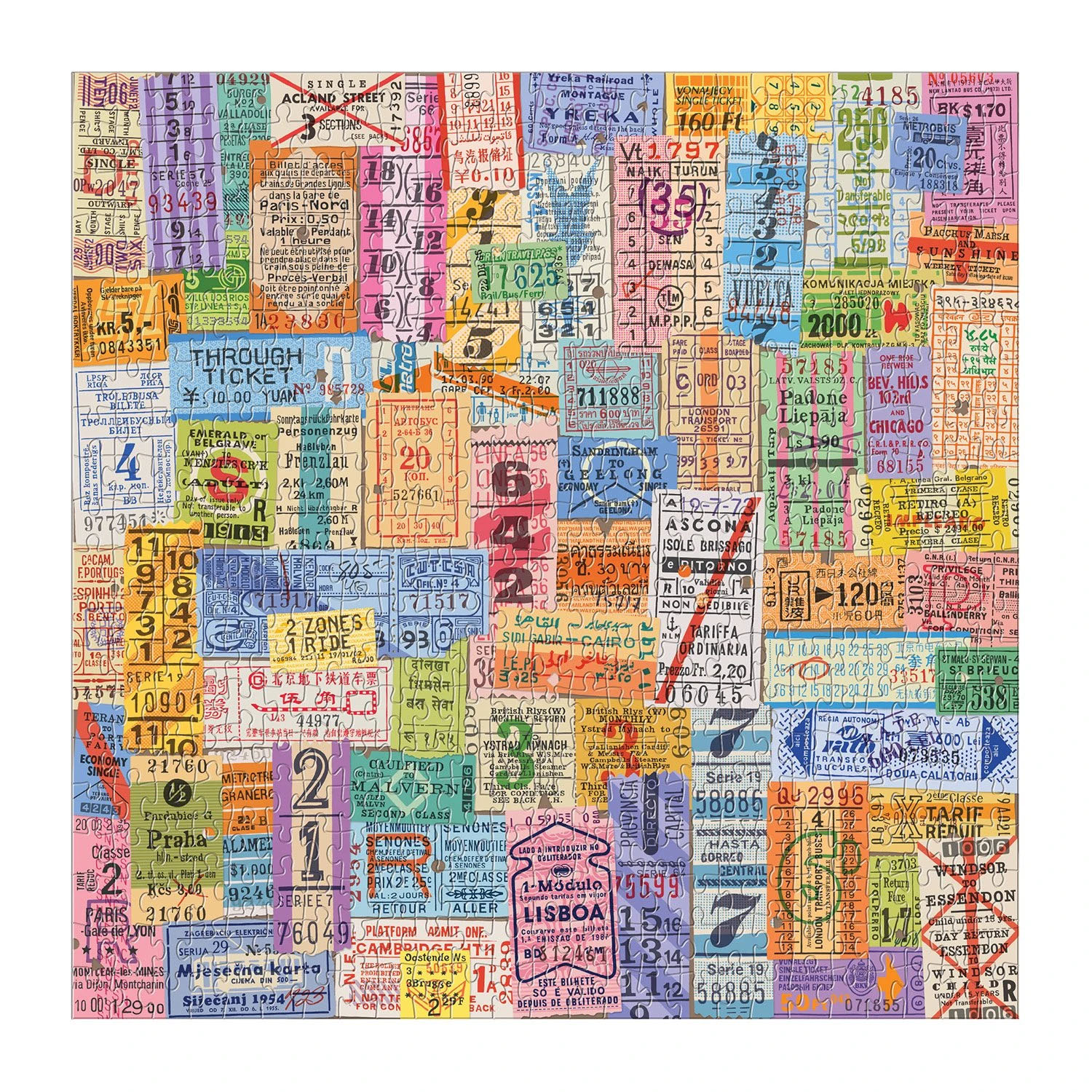 Vintage Travel Tickets 500 Piece Puzzle - 2