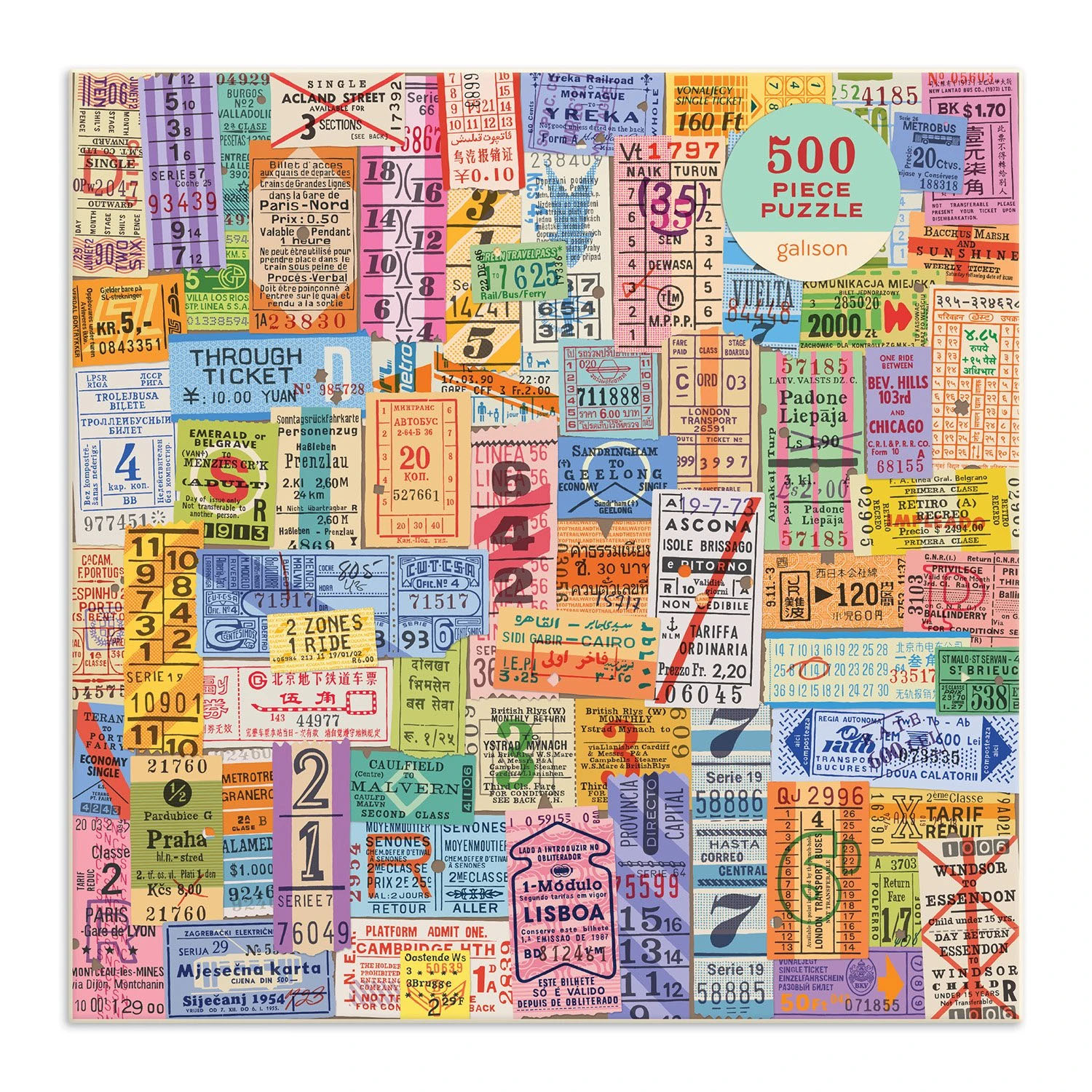 Vintage Travel Tickets 500 Piece Puzzle - 3
