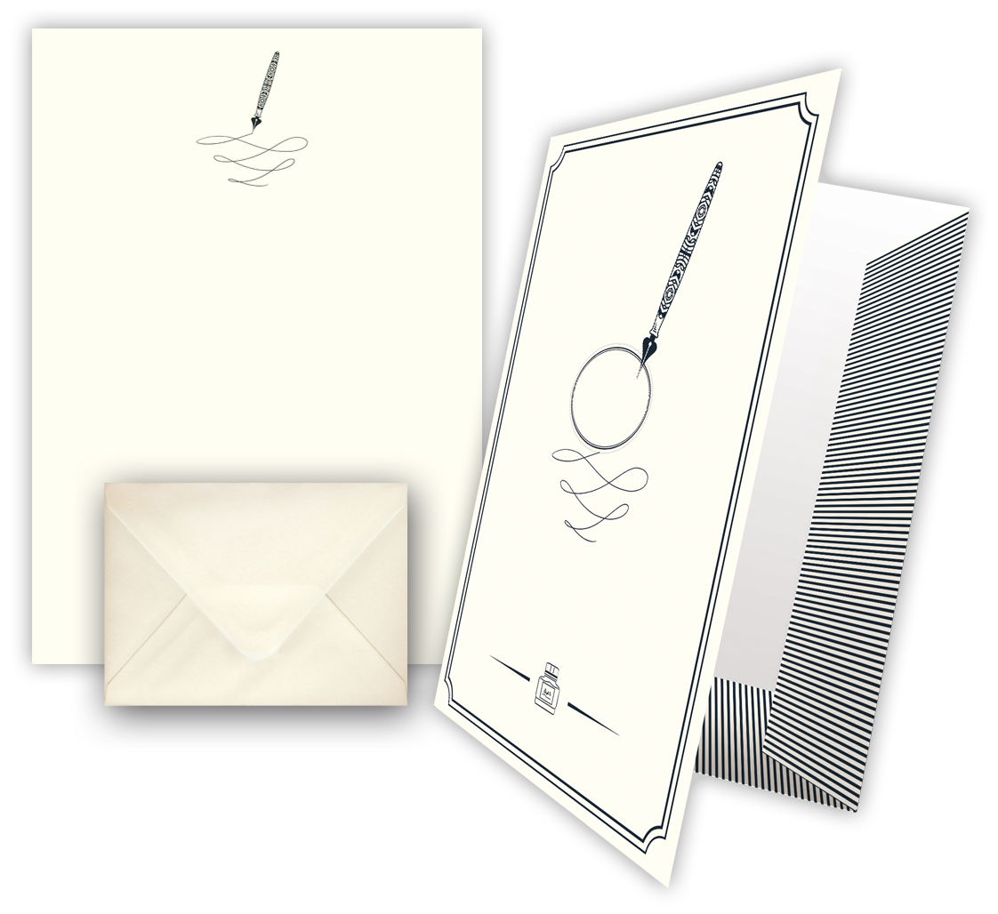 Fountain Pen, Writing paper in Keepsake Folder
