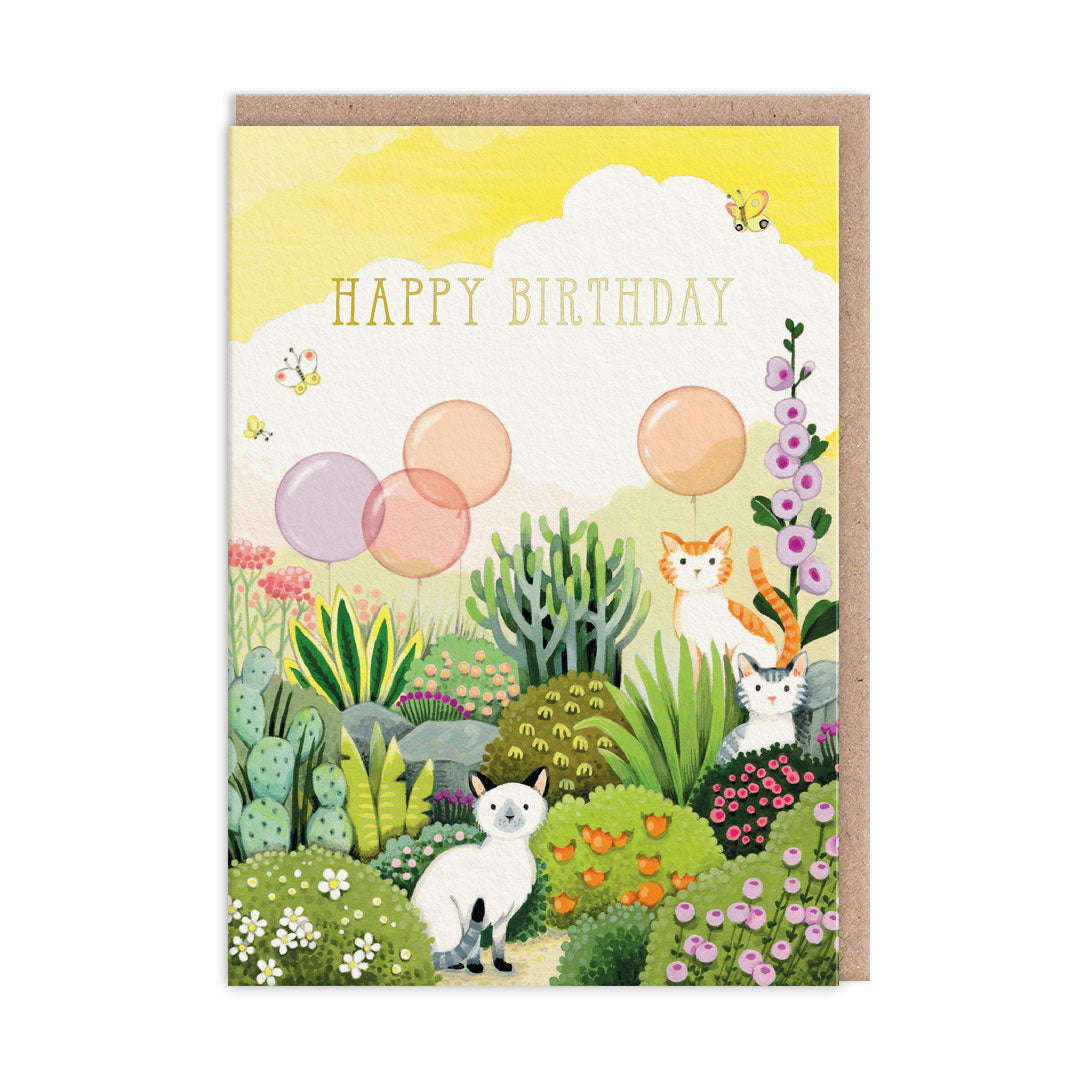 Garden Cats Greeting Card (12250) - 2