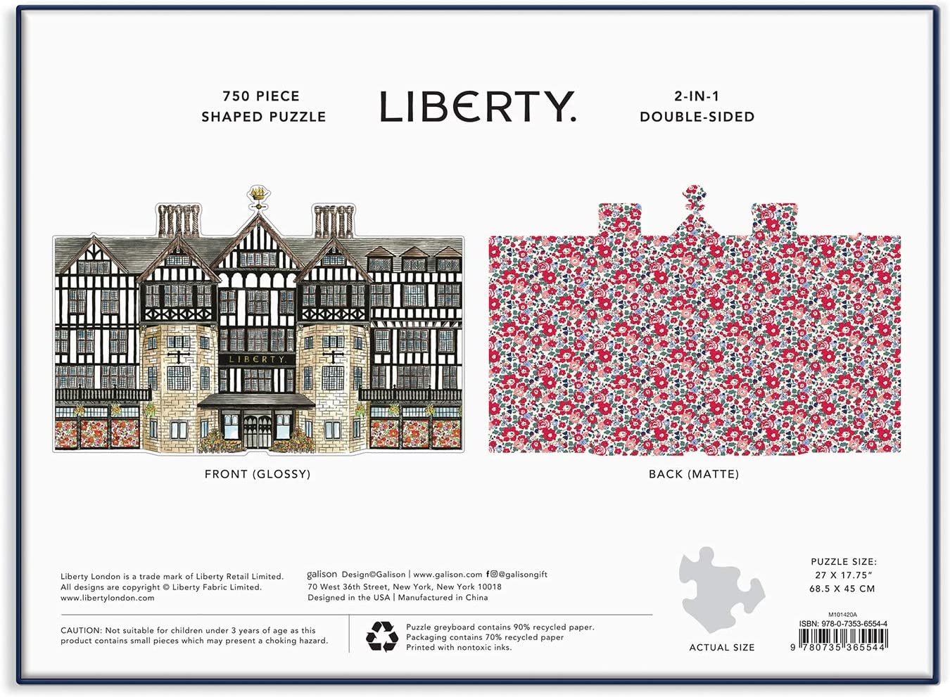 Liberty Tudor Building 750 Piece Shaped Puzzle - 5