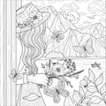 Boho Dreams Adult Coloring Book - 2