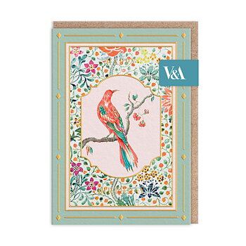 Cottagecore Bird on a Branch Greeting Card (12605)