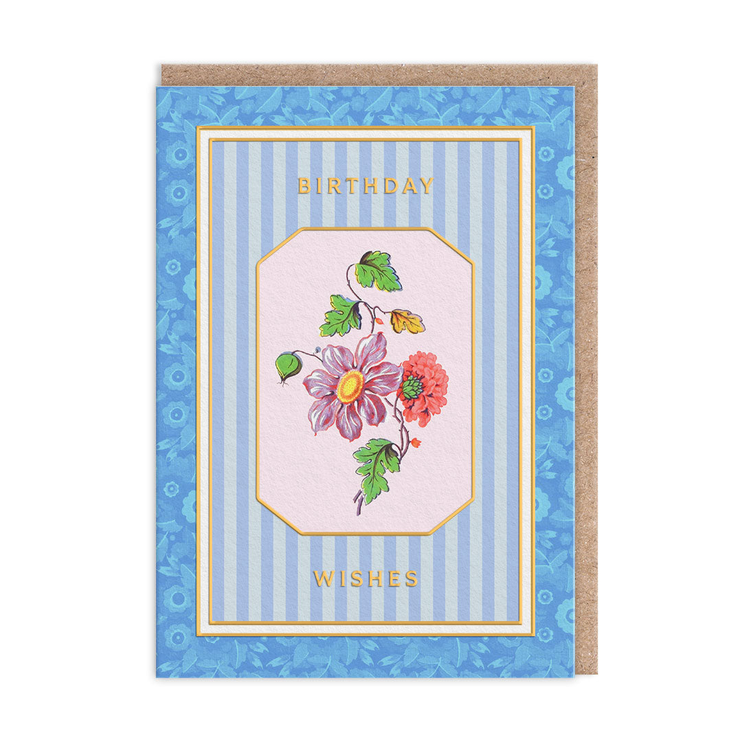 Cottagecore Flower on a Vine Greeting Card (12609) - 2