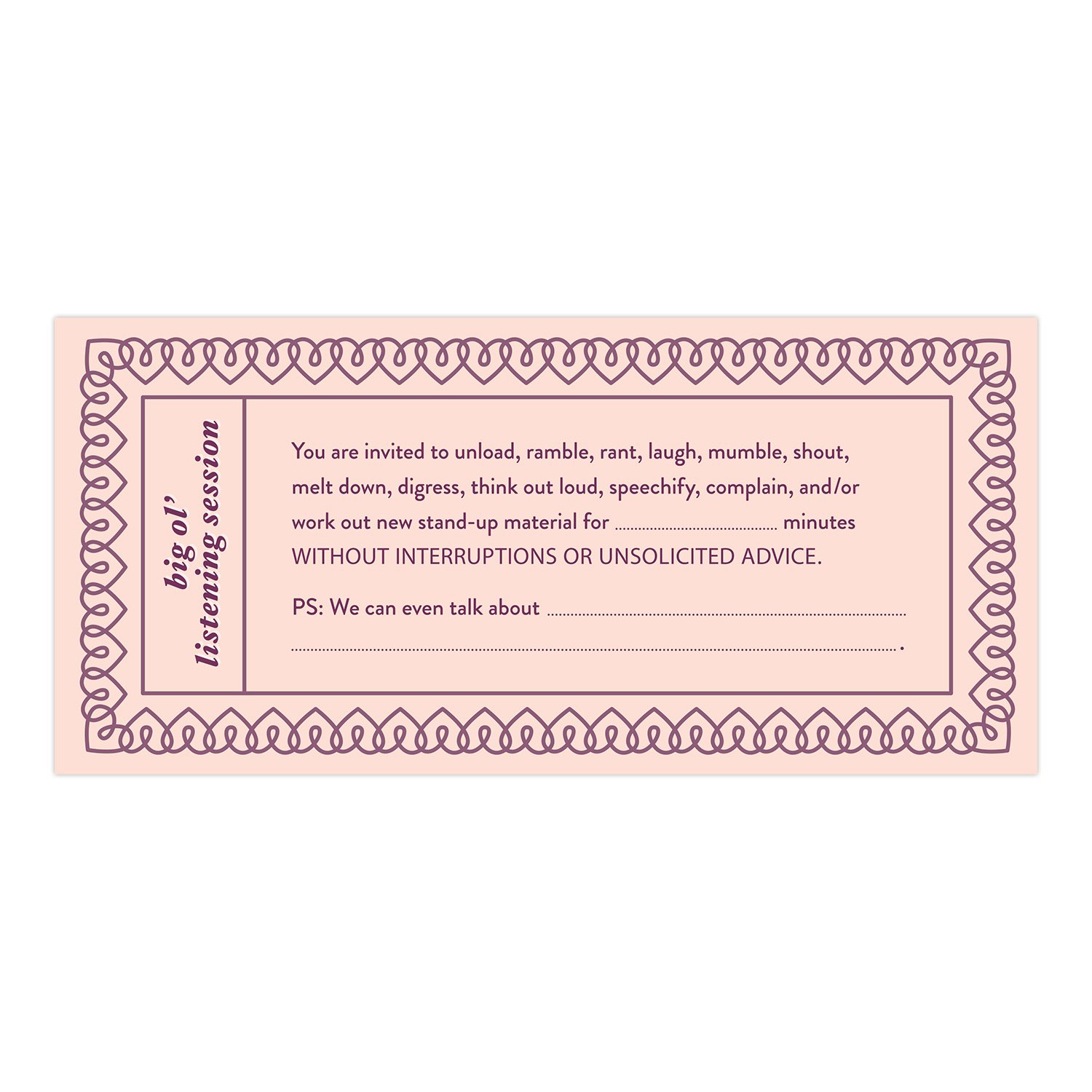 Knock Knock Fill in the Love Love Vouchers - 2