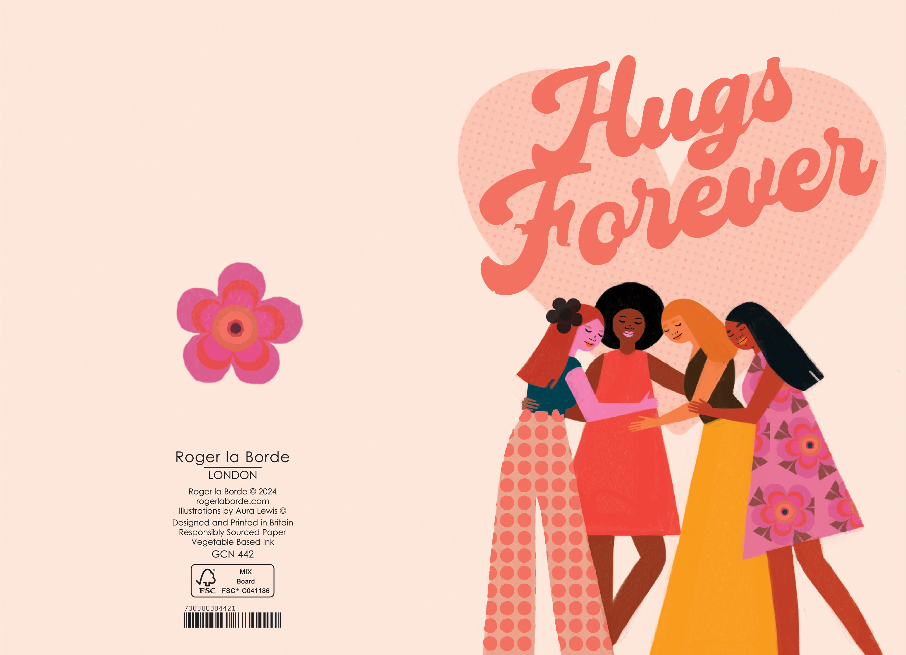 Hugging Girls Petite Card - 2